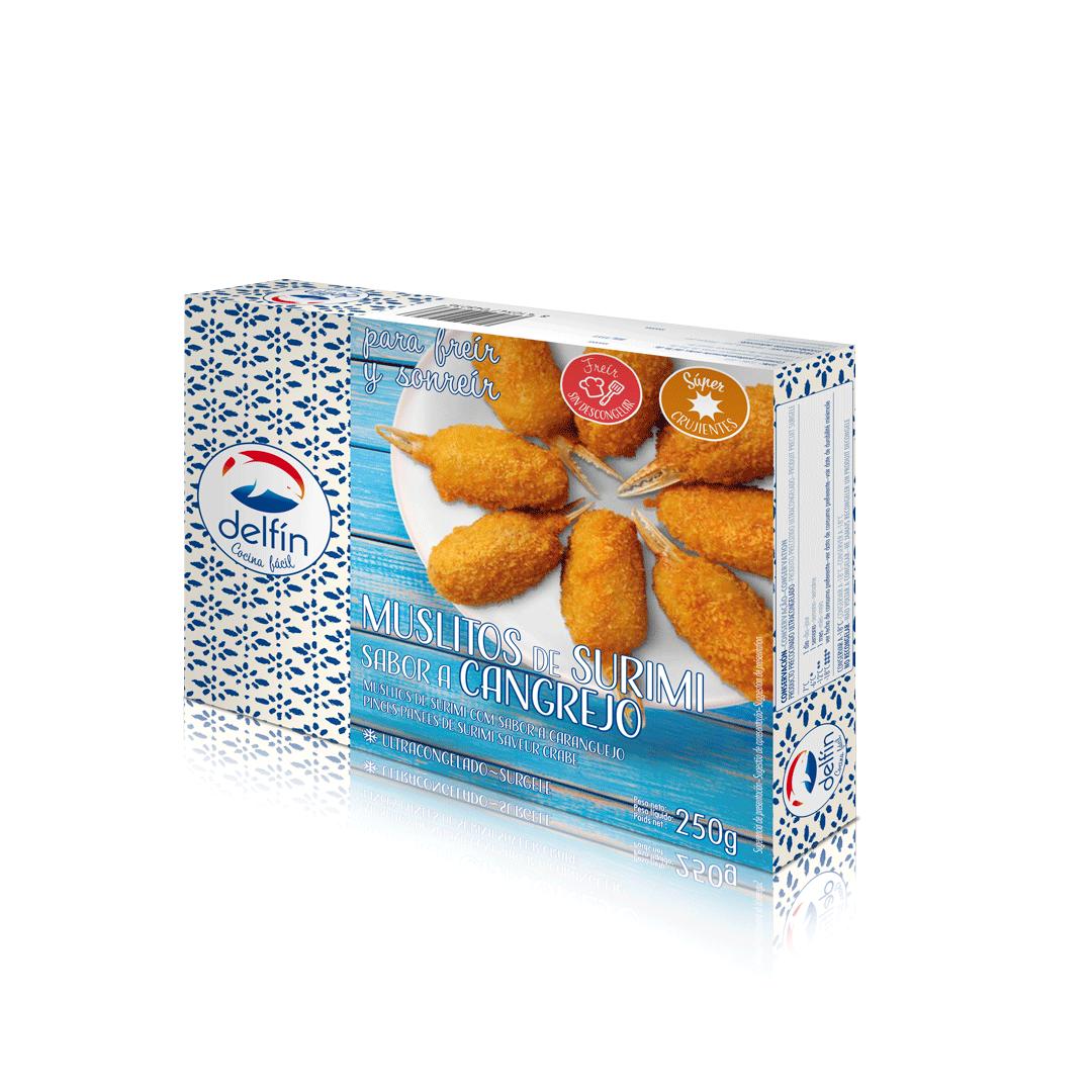 muslitos de cangrejo delfin 250 grs c/p